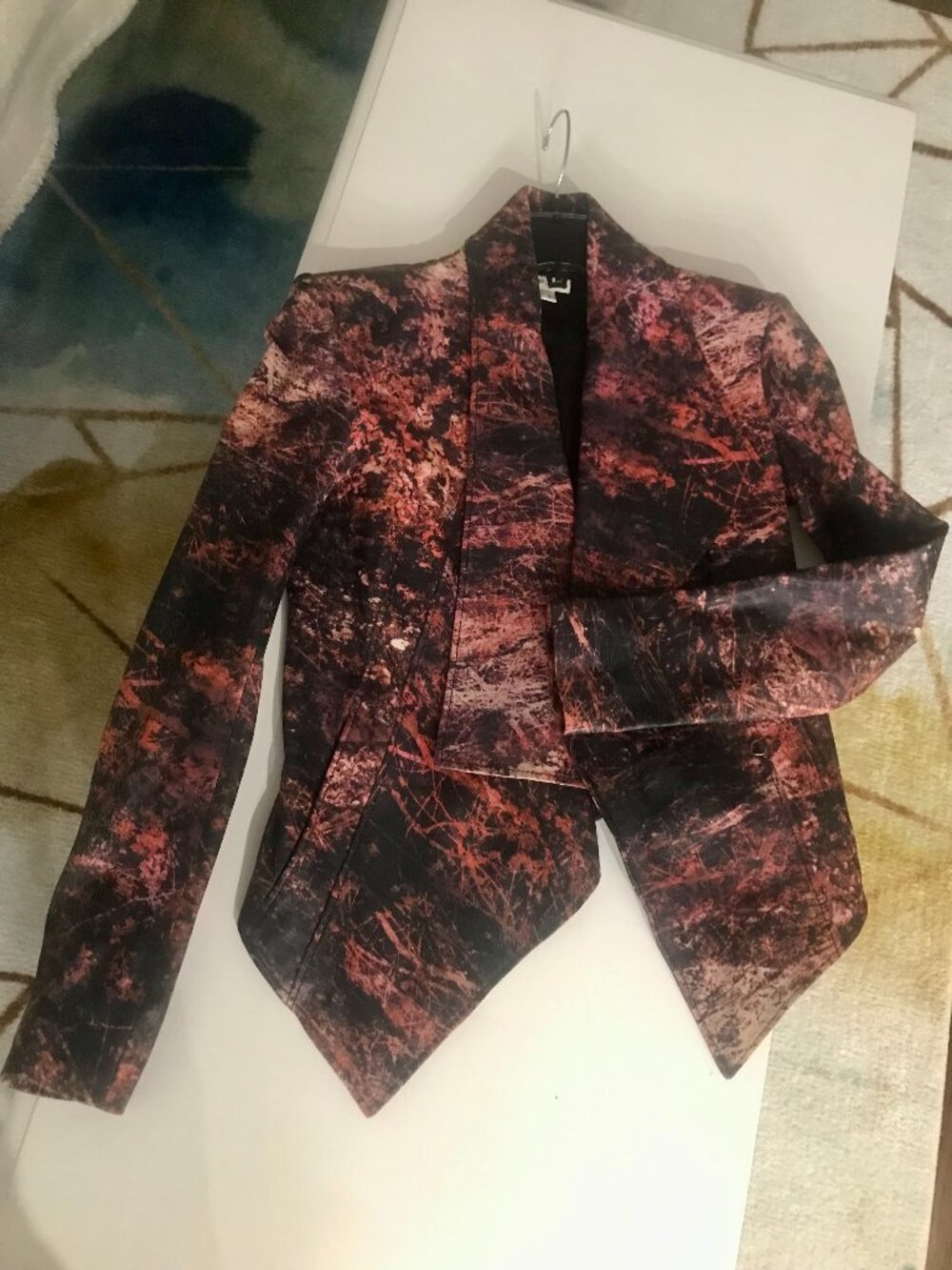 Helmut Lang genuine leather statement jacket/blazer